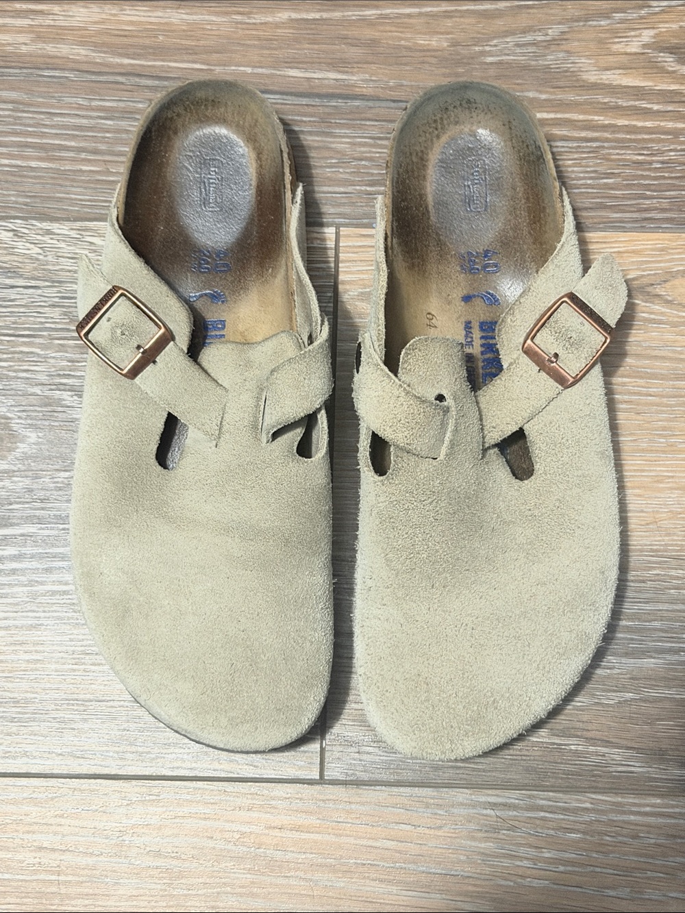 Birkenstock Boston Clogs: Taupe - Picture 3 of 7